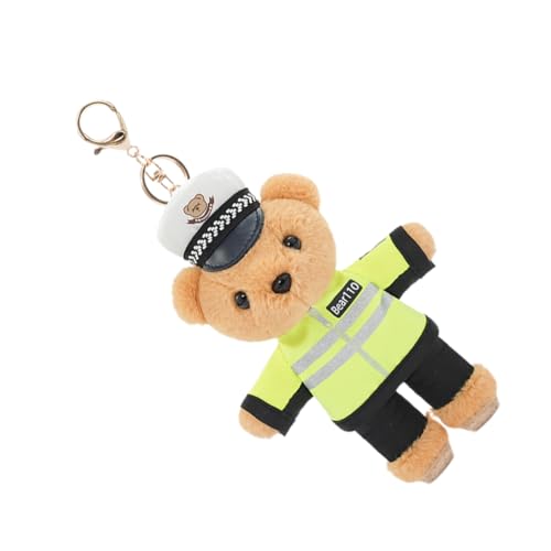 Charming Bear Key Rings Plush Key Chain Charm Accessory for Men and Women