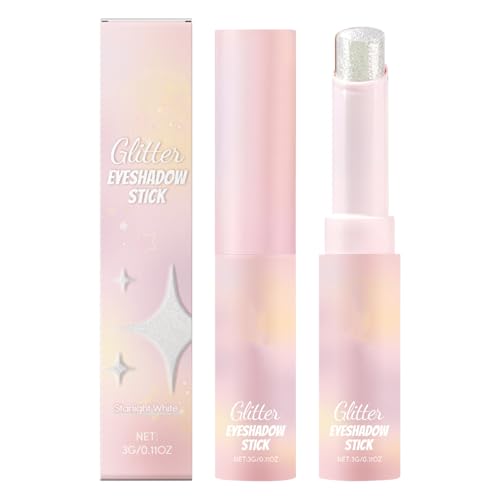Lápiz de sombra de ojos de maquillaje con purpurina, lápiz iluminador de ojos de brillante, cosméticos mezclables para pieles sensibles y secas