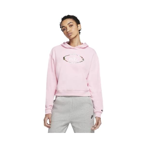 Nike Sportswear Womens Hoodie CV1870-058 (Pink, Medium)