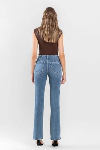 Flying Monkey - High Rise Front Pocket W/Dart Detail Flare Jeans - F55104