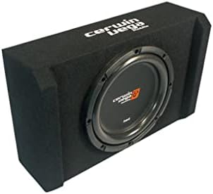 Cerwin Vega HED Series Shallow Subwoofer Enclosures Sealed Down-Firing Design, Compact & Powerful Bass for Cars & Trucks H7SE10