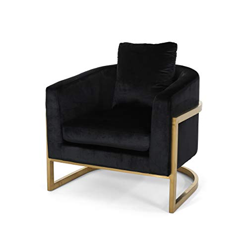 Chloe Modern Velvet Glam Armchair