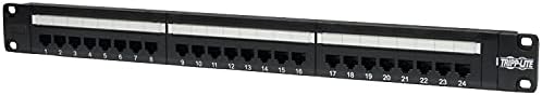 Tripp Lite 24-Port Cat5e Patch Panel, Punchdown 110 IDC Termination, RJ45 Ethernet, 1U Rack-Mount, Type 2 PoE+, Lifetime Warranty (N052-024) image 4