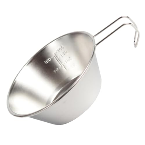 Abaodam Compact Stainless Steel Camping Cookware Bowl Water Cup Wine Cup Picnic Dish Set