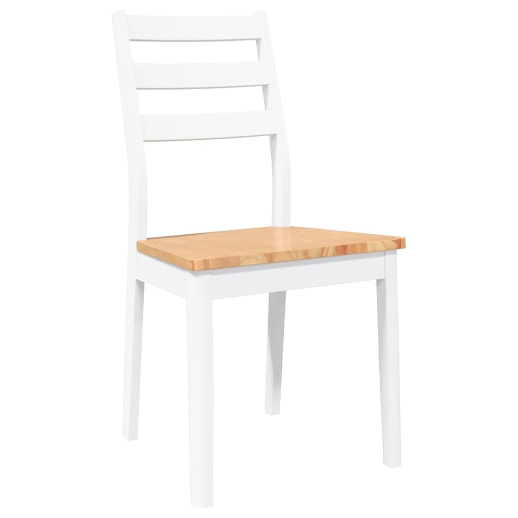 Set di 2 sedie per sala da pranzo, in legno massello, albero