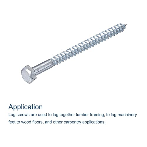 Tornillos Hex M8 x 120mm Acero Carbono Zinc 15Pzs miniatura 4