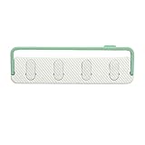 Photo Gallery valink portasciugamani da parete senza pugni, porta asciugamani da appendere, 2 in 1, per vestiti, asciugamani, sciarpe, colore: bianco verde Photo Gallery valink portasciugamani da parete senza pugni, porta asciugamani da appendere, 2 in 1, per vestiti, asciugamani, sciarpe, colore: bianco verde