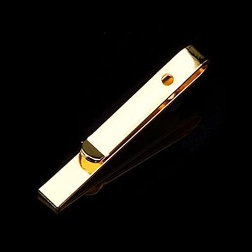 4PCS Tie Clips Mens Tie Clip Necktie Clip Simple Metal Clasp Clothes Pegs for Men Tie(gold)3