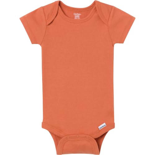Image of Gerber Baby Boys & Girls 5-Pack Solid Onesies Bodysuits