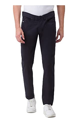 Image of Spykar Men's Mid Rise Slim Casual Pants