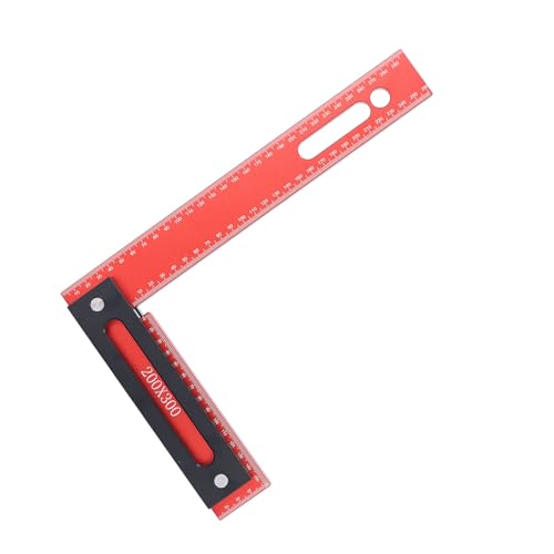 Aluminum Construction Precise L Ruler Lightweight Woodworking Square 300x200mm for Carpenter Layout and Measuring with Wide Applications Suitable for Various Tasks