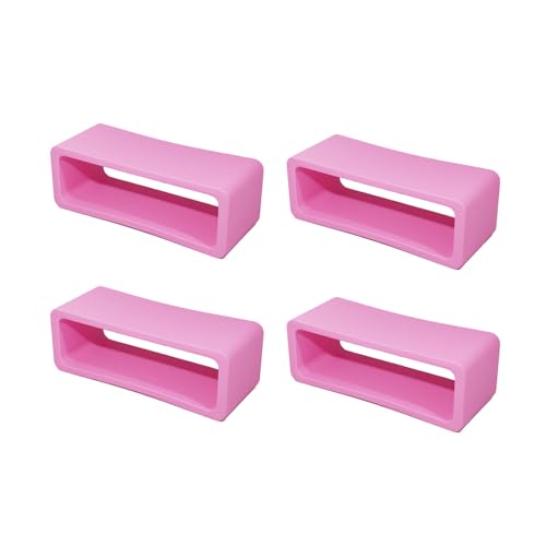 Image of SBWC 22mm Silicone rubber watch strap watch band loop /runner /keepers holder Retainer Loop Replacement - color Watch Band Loop Pack of 1(Black, White, Pink, Purple, Red, Blue)