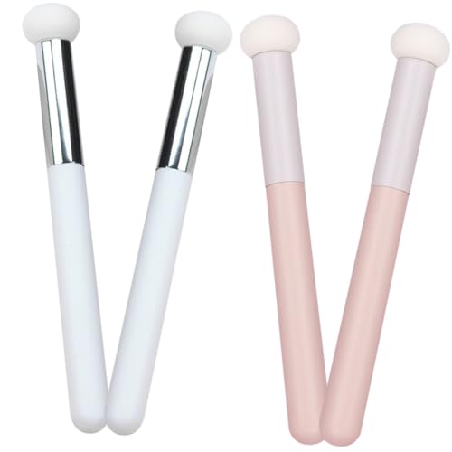 LALADEFIEE 4個点 コンシーラーブラシ メイクアップブラシ 柔らかい高密スポンジ 肌に優しいメイクツール ポータブル設計 女性向け使いやすい