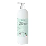 Huile de massage neutre Bio - 4 huiles végétales Bio - Amande douce, Abricot, Coco & Sésame - 100% naturelle - Fabriqué en France - 500ml - PROPOS'NATURE