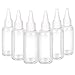 TrendBox 2oz / 60ml Plastic Bottle Pointed Mouth Top Cap for Essential Oils, Liquid - 6 Pack
