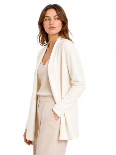 Image of State Cashmere Lightweight Mid-Thigh Cashmere Cardigan 100% Pure Cashmere Sweater Cashmere Wraps for Women
