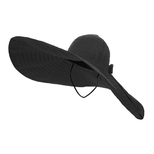 Sombrero de mujer con ala ancha para sol, plegable
