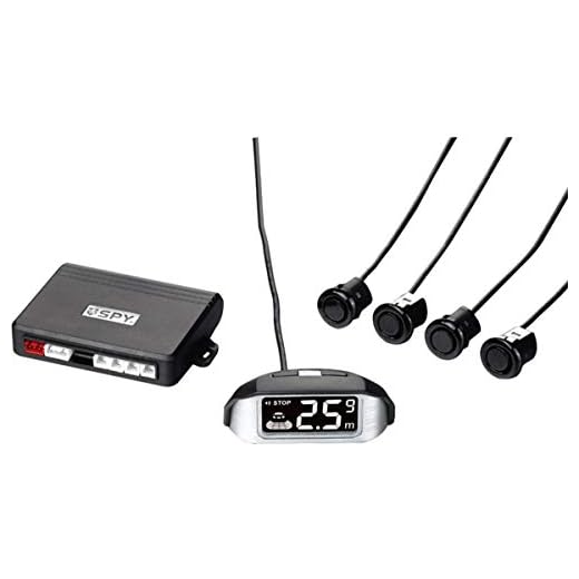Spy SA LP208 Sensor de Asistencia para Aparcar Inalámbrico, Pantalla LCD, 4 Sensores