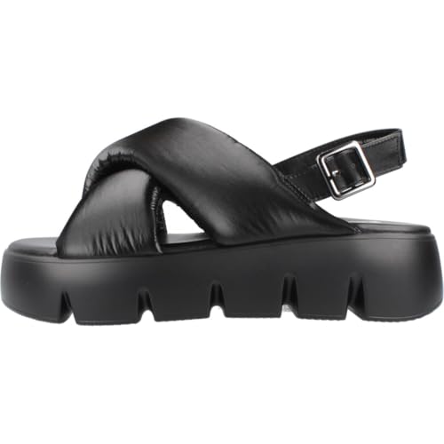 Sandales Backtrack Noires à Brides Ajustables et Semelle Moelleuse