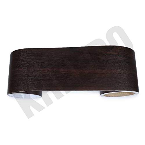 Image of KREEPO Waterproof Waist Line Wall Sticker Self Adhesive Baseboard Wallpaper Border Roll Decals Home Decor Film (Size 4Inch x 10m) (Wood-7)