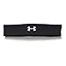 Under Armour Women's Studio Performance Headband, Black/Metallic Silver, One Size