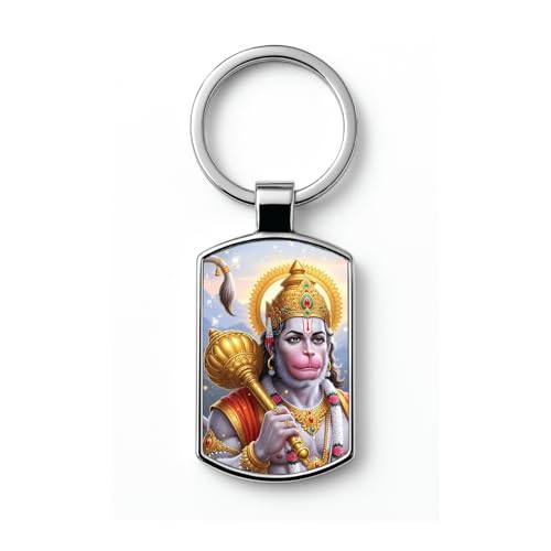 Image of Stylish Metal Keychains with Permanent Glossy Print - Inspirational Quotes & Spiritual Designs - Perfect Key chains for loved ones, Personal Use, Gifts & Return Gifts