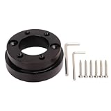 車のステアリングホイールハブ 70mm ステアリングホイールアダプタープレート アルミニウム合金製 に適合する ロジテック G25 G27 G29 G920 13/14インチ ステアリングカーパーツ用