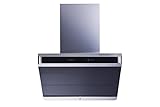 Winflo Premier 30 In. 900 CFM Ducted Stainless Steel/Glass Wall Mount Range Hood with Baffle Filter,...