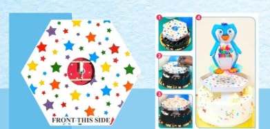 Image of Homebakers Mart Penguin Theme Pop-Up Candle Birthday Explosion Box | Creative Kids Birthday Decoration Box