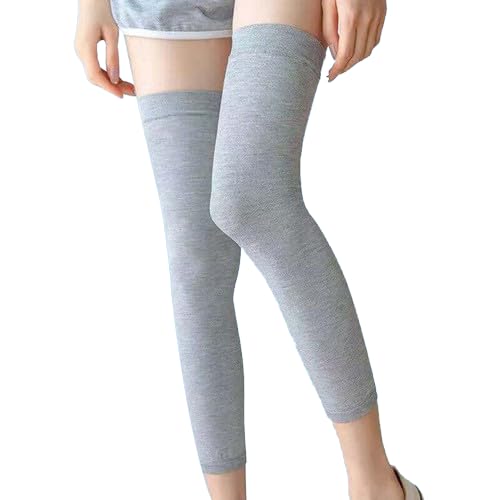 Men & Women Winter Warm Woolen Leg Warmer/Long Knee Supporter (Light Grey 25 Inch) Pack Of 1-image-6