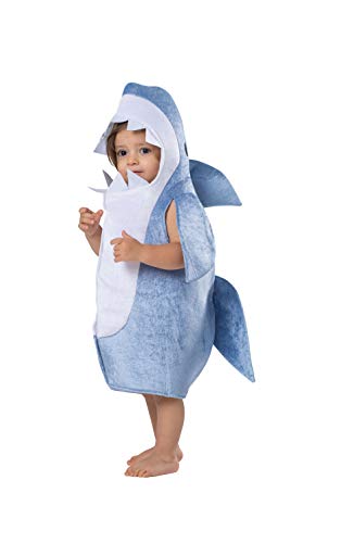 Dress Up America Tiburón bebé - Disfraz de tiburón azul para niños - Gran disfraz de Halloween para niños