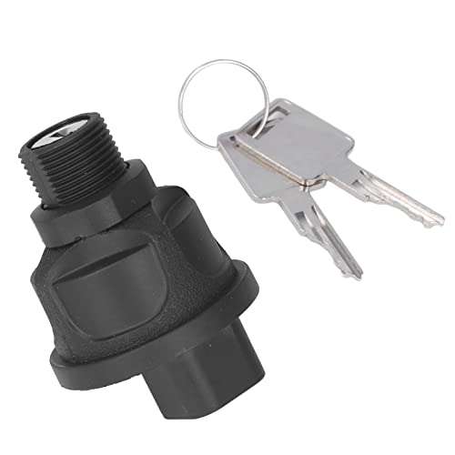 Aramox Conjunto de chaves de chave de ignição, interruptor de ignição para escavadeiras carregadoras
