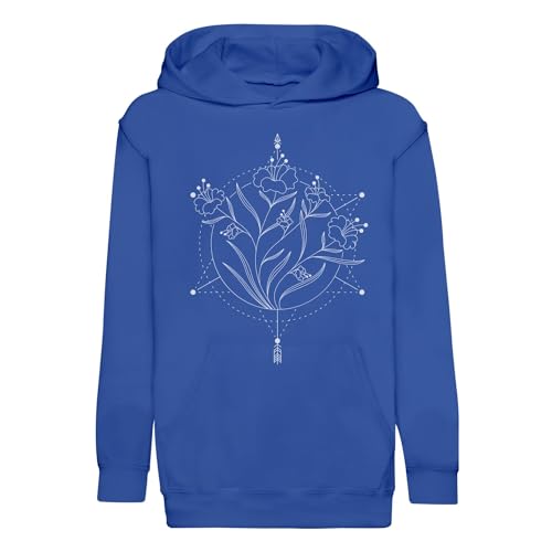 Sweat capuche enfant anthophile de qualité premium avec motif fleur