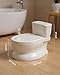 PipNest Realistic Potty Training Toilet - Flushing Sounds, Wipes Storage, Disposable Liners, Easy to Clean for Toddler Boys and Girls, White