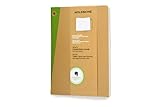 Moleskine Evernote Journal with Smart Stickers, Extra Large, (Set of 2), Ruled, Kraft Brown, Soft Cover (7.5 x 10)