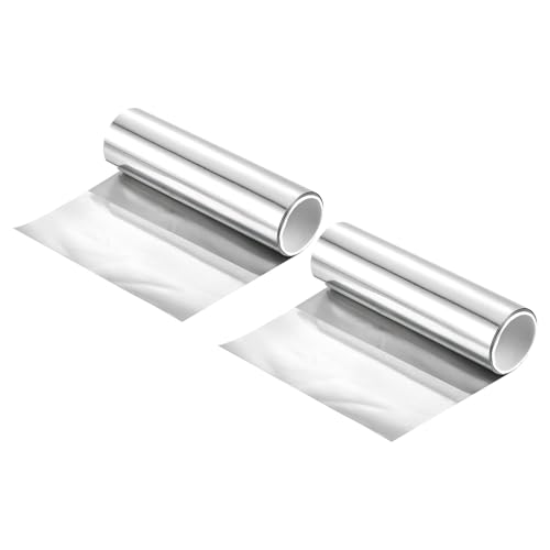 uxcell 2 Pcs 99.995% Pure Zinc Sheets, 0.07mm x 100mm x 1000mm (T*W*L), Industrial Grade Zinc Foil for Science Lab, DIY Craft