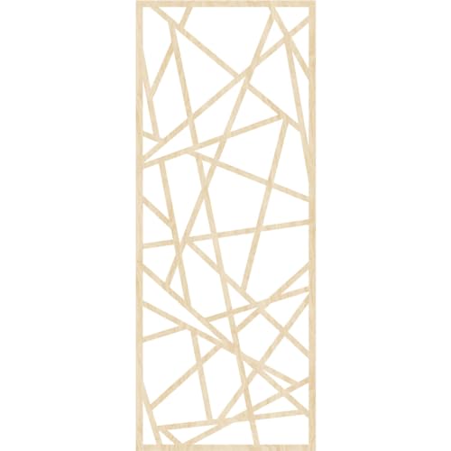 Image of Conway Decorative Pierced Fretwork Wood Wall Panels, 13 3 /8 inchW x 34 3 /8 inchH x 1 /4 inchT, Birch