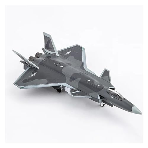 Juguete coleccionable de recuerdo avión J-20 de aleación premium 4