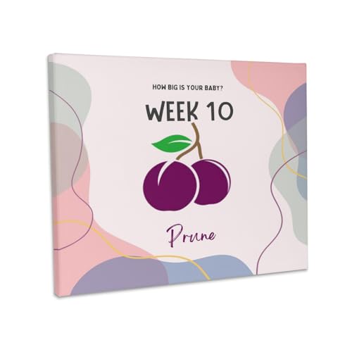 3dRose, Image of Prune how big is your baby week 10, Museum Grade Canvas Wrap 10x8