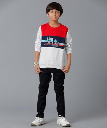 Image of KYDA KIDS 100% Cotton Unisex Boys and Girls Hoodies | Hooded Neck Chest Printed Full Sleeve Sweatshirts for Unisex