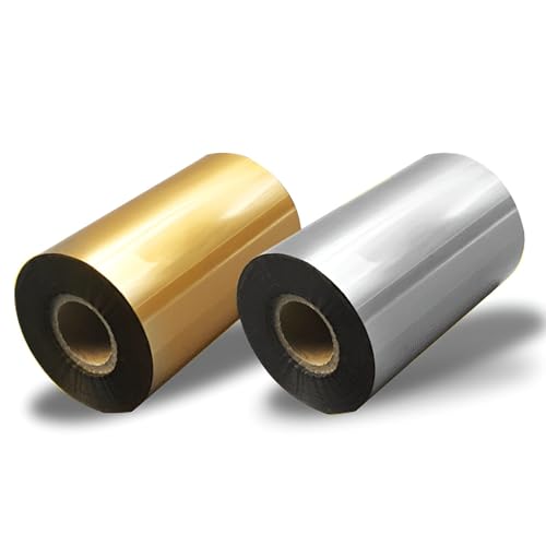 Nastro per codici a barre a trasferimento termico, nastro autoadesivo per stampante di etichette, nastro impermeabile a base di cera, 40 mm x 100 m