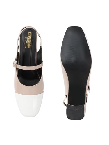 Image of SilverArrow womens Aurelia Block Heel Sandals | Color Tone Design | Fusion Wears | Fashion Sandals