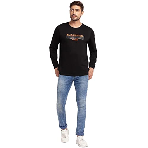 Image of Spykar Men's Cotton Round Neck Sweatshirt