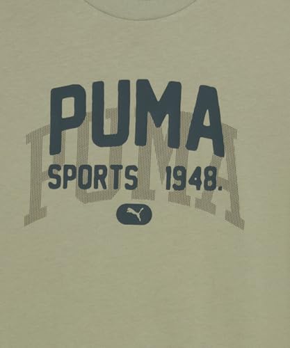 PUMA Unisex Graphic Varsity Tees, Lux Army, S EU – Ansicht 4