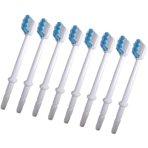 Têtes de brosse de rechange pour hydropulseur buccal jet d'eau et irrigateur oral blanc
