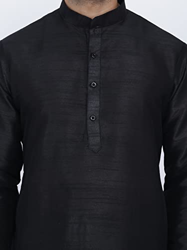 Image of Royal Kurta Men's Silk Blend Kurta & Churidaar Pyjama Set