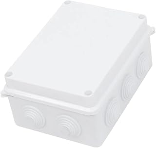 Saim Electrical Junction Box, Waterproof Junction Box ABS IP65 Waterproof Project Box with Cable for Outdoor＆Indoor 150x110x70mm