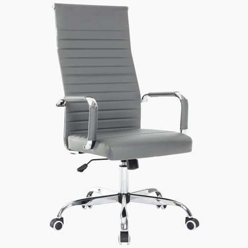 BAKAJI Sedia da Ufficio in Pelle Ergonomica con Schienale Alto