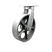 Extra Heavy Duty Kingpinless 10? x 3? Semi Steel Cast Iron Swivel Caster with Bolt on Swivel Lock - 2,500 lbs/Caster - Service Caster Brand