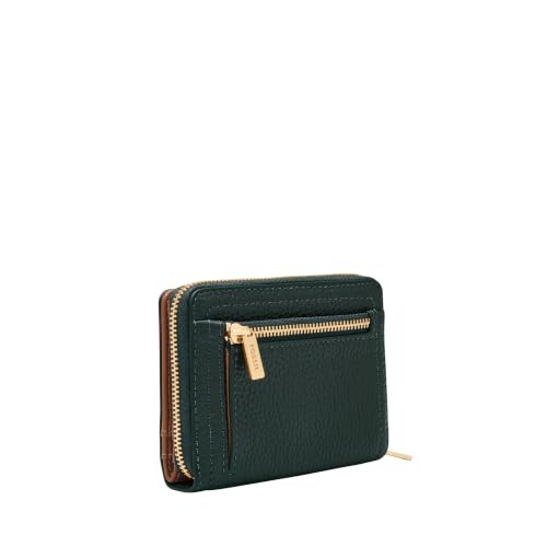 Image of Fossil Women's Logan RFID-Blocking Leather Mini Multifunction Bifold Wallet